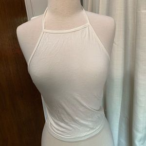White Halter Top
